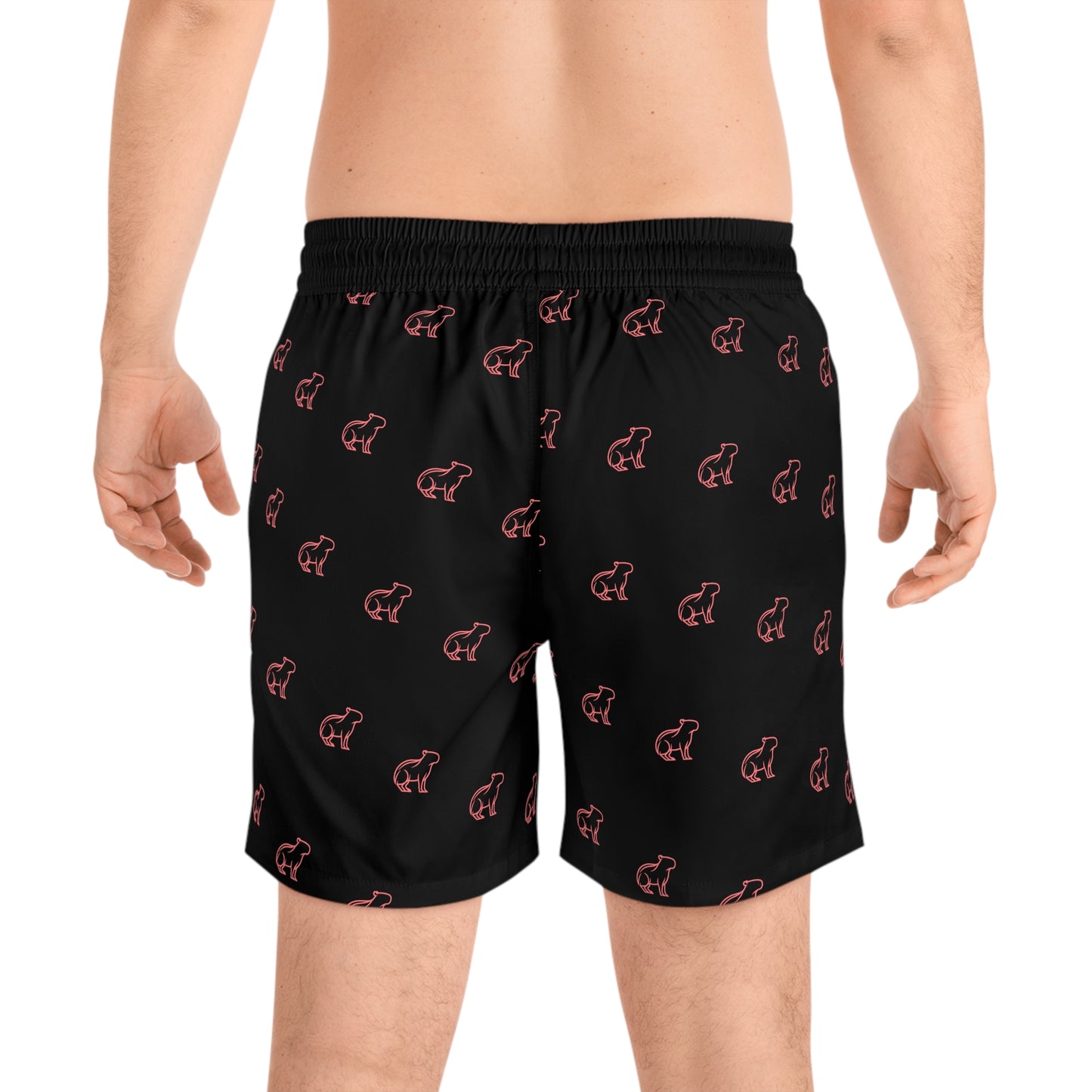 CapyBara Men's Mid-Length Swim Shorts
