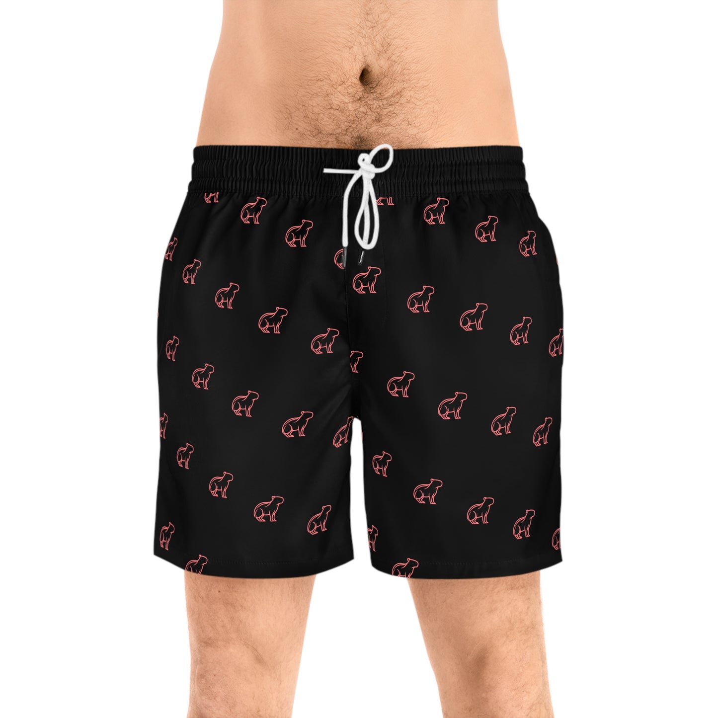 CapyBara Men's Mid-Length Swim Shorts