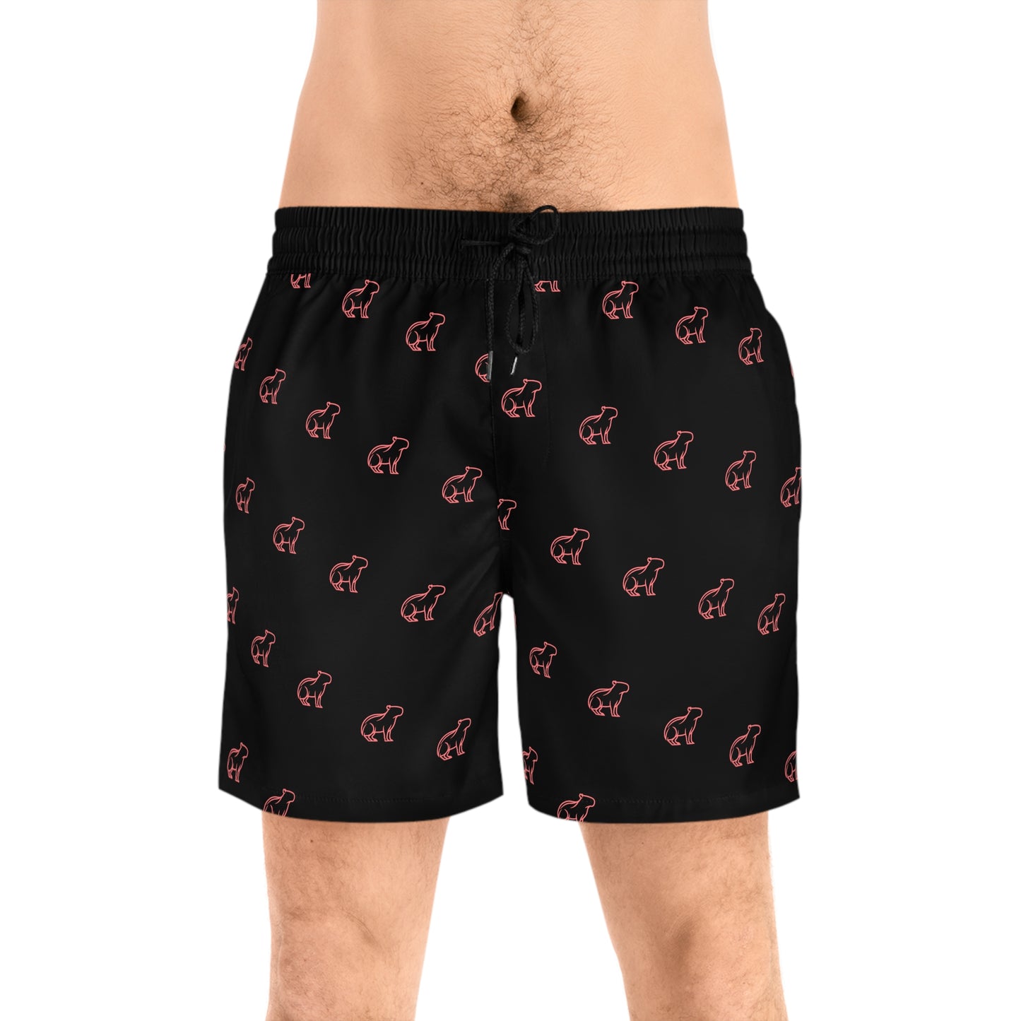 CapyBara Men's Mid-Length Swim Shorts